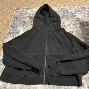 Black lululemon zip up hoodie